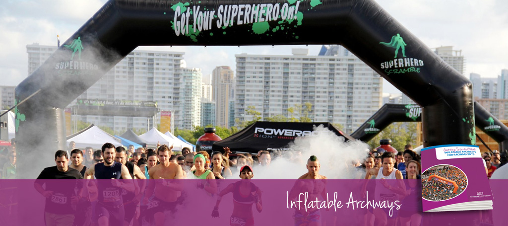 SUPERHERO SCRAMBLE Inflatable Arch
